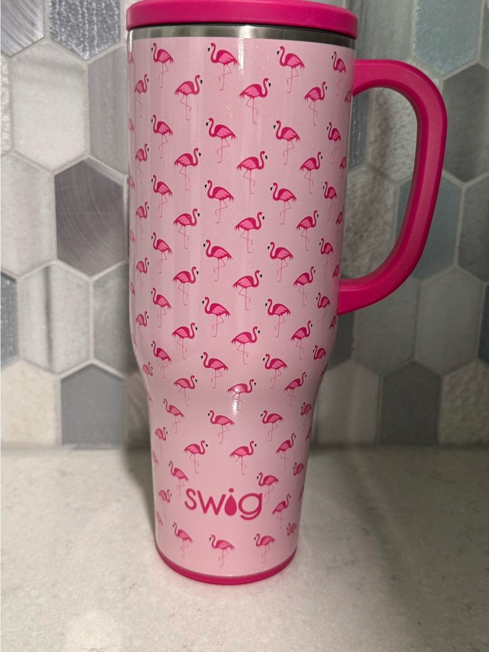 Swig Pink Flamingo 40oz Mega Mug